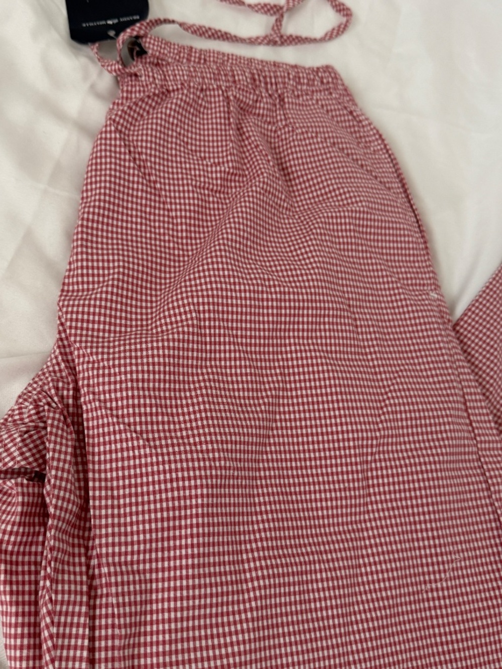 Brandy Melville plaid anastasia pants one size details: -NWT -red and white - Picture 2 of 4